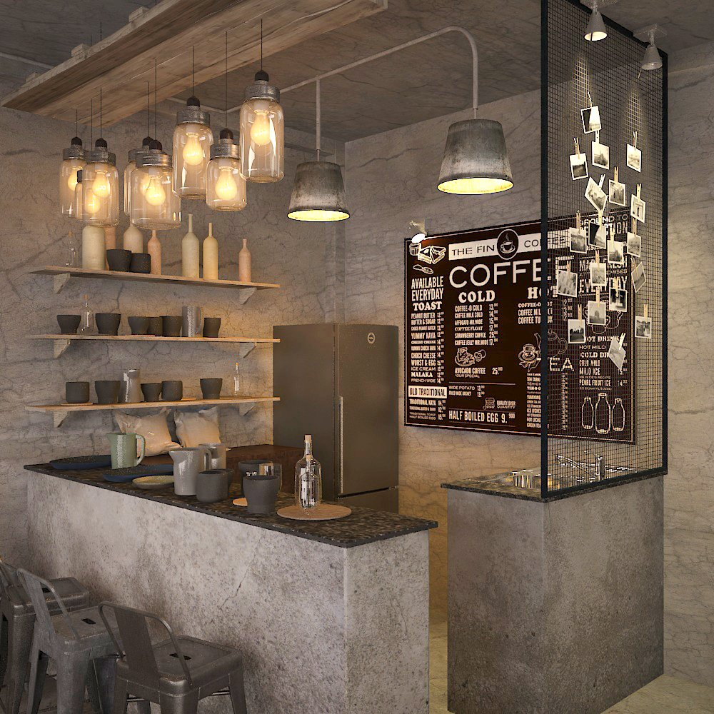 Thiết kế thi công quán cafe FIN Quận 5 hình 5