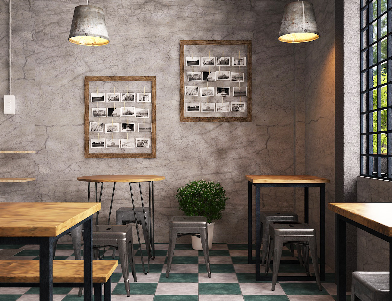 Thiết kế thi công quán cafe FIN Quận 5 hình 3