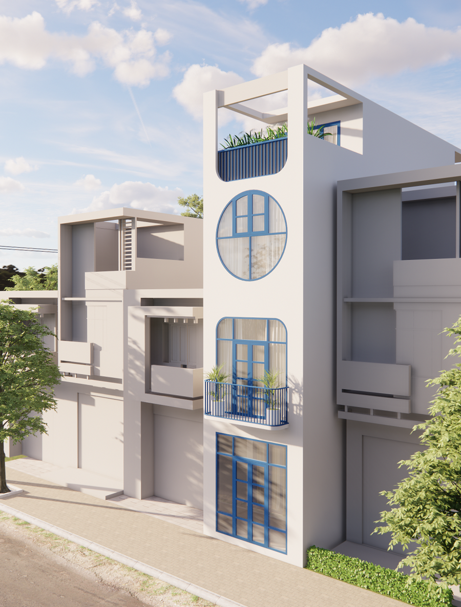 Nhà phố 4 tầng Phan Huy Ích hình 2