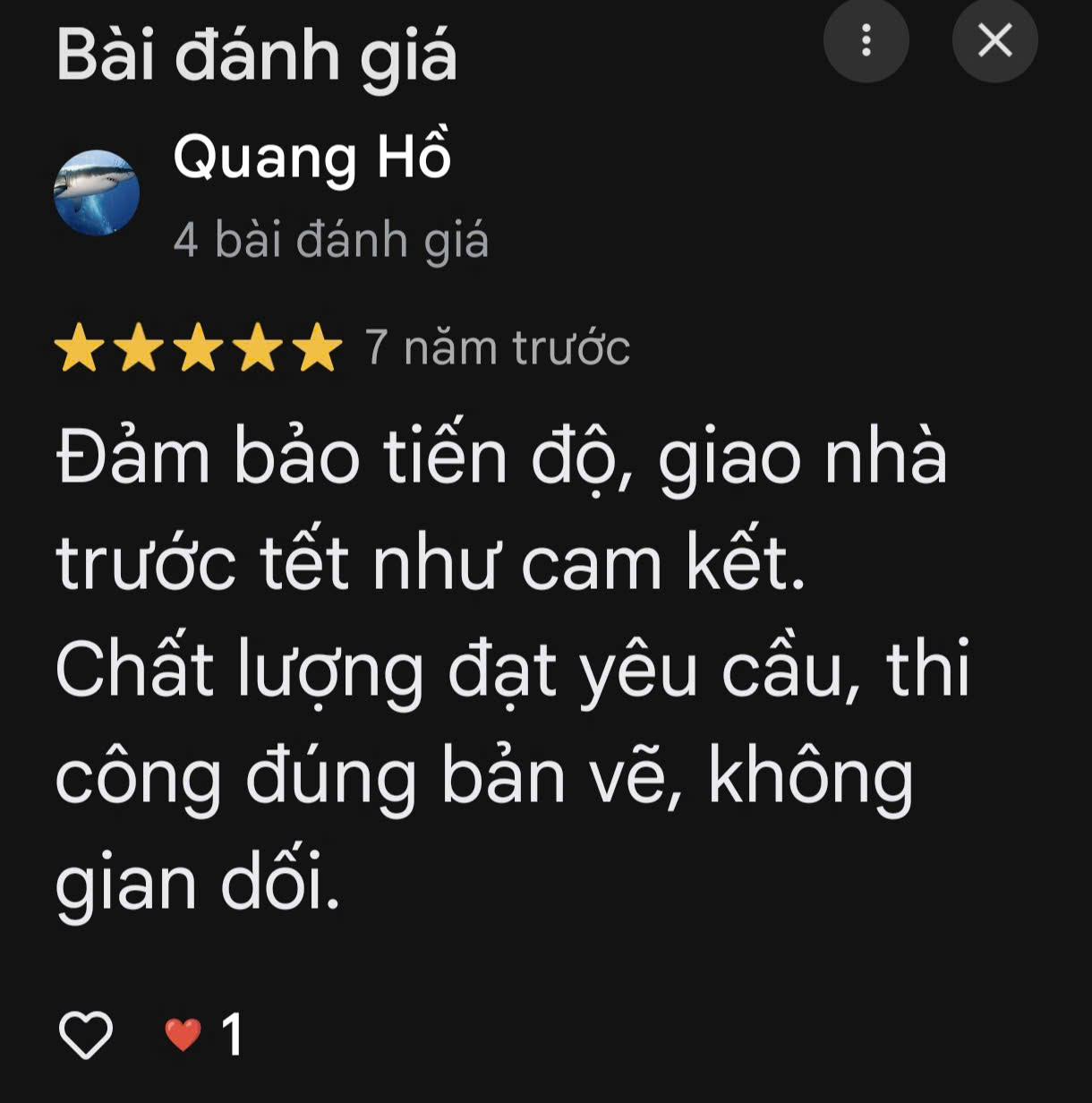 Đánh giá 1